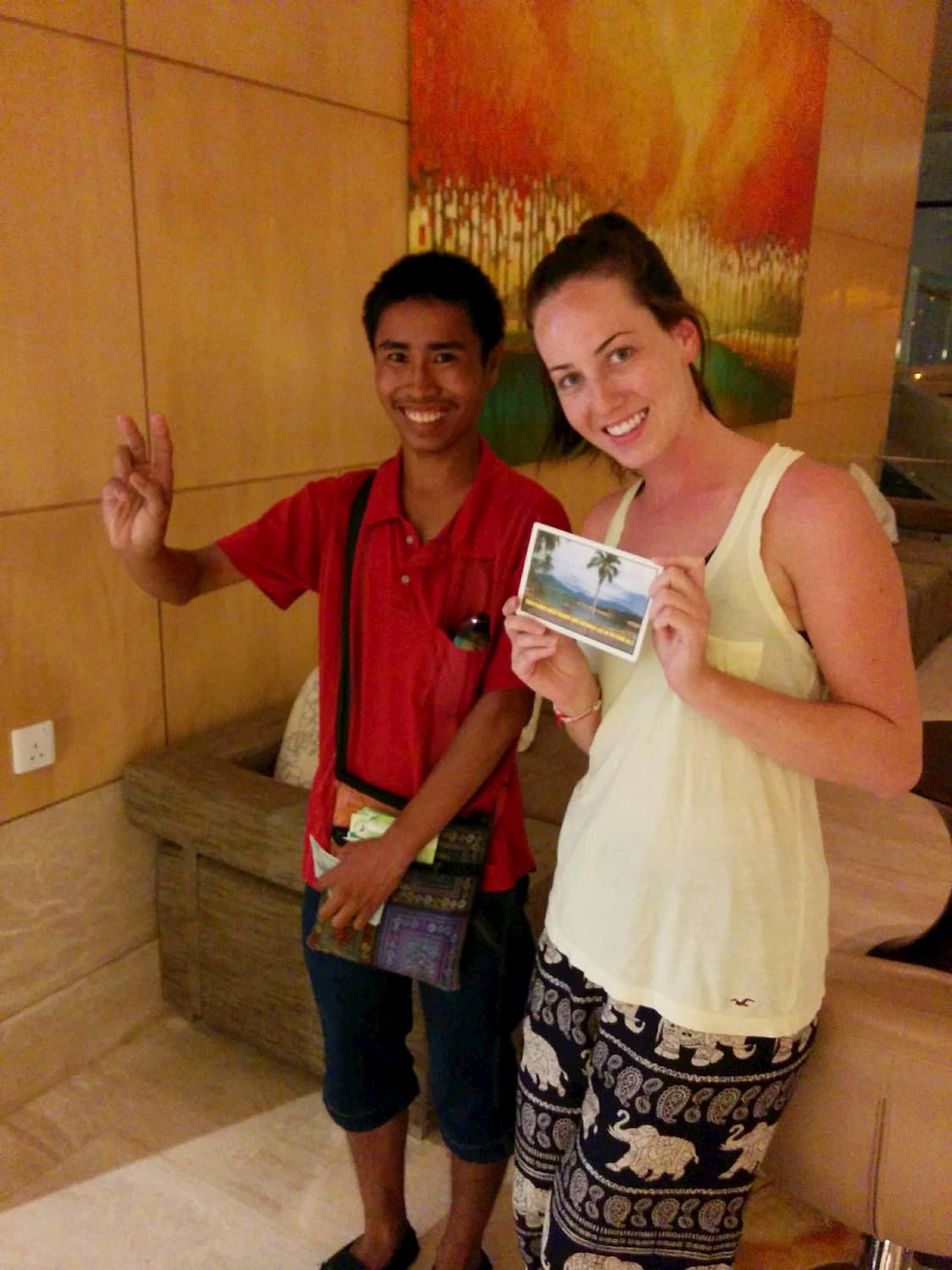 Cambodian Man GIVE BACK GLOBALLY