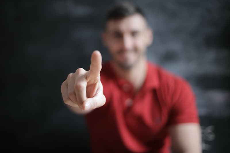 Man Pointing Finger Man Pointing Finger